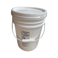 Seaux en plastique de qualité alimentaire de 5 gallons avec couvercles