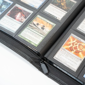 Carpeta de Tarjetas de Crédito Rígida de Cuero PU de Alta Calidad Premium con 12 Bolsillos, Diseño de Dibujos Animados Impreso en Serigrafía Personalizada con Botón - Product Image 5