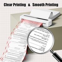 Papier Thermique A4 pour Imprimante M08f, 200 Feuilles, 210x297 mm, avec Taille Maximale de Papier de 216 mm et Garantie 1 An