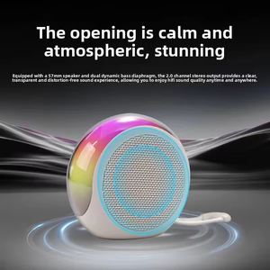 Enceinte Bluetooth sans fil avec lumière RGB, étanche, portable, stéréo TWS pour la maison, le <span class=keywords><strong>bureau</strong></span>, les fêtes en plein air et la <span class=keywords><strong>musique</strong></span> - Product Image 5