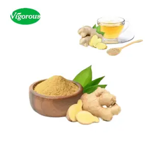 organic water soluble instant ginger tea drink/dried black ginger extract powder price