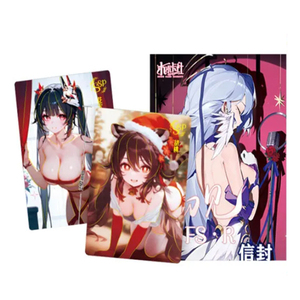 Venta caliente al por mayor tamaño A4 Xinka First Missing Goddess Story Card Board Waifu Yae Miko <span class=keywords><strong>Ganyu</strong></span> Doujin juguetes regalo de Navidad - Product Image 1