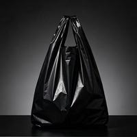 Sacs en PEHD à soufflets latéraux avec poignée, thermosoudables, impression de logo personnalisée, pour le commerce de détail, le shopping et l'emballage cadeau