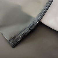 Vêtements personnalisés Sweat-shirt noir mat à fermeture éclair recyclée Vêtements à manches courtes Emballage en plastique pantalon Sac d'emballage en plastique à fermeture éclair