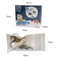 Jouet interactif pour chat, oiseau volant, son réaliste, catnip