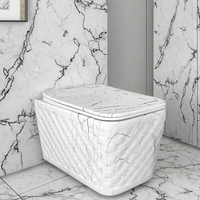 WC mural en céramique moderne de style luxueux pour salle de bain, vente en gros