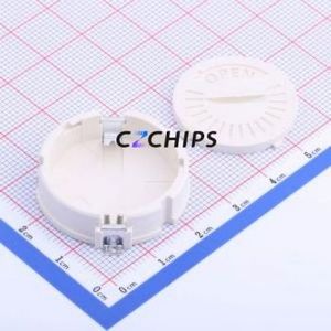 BS-24-B4AK014 Button & Strip Battery Connector SMD Connector Battery Holder CR2450 Phosphor Bronze Nickel - Product Image 1