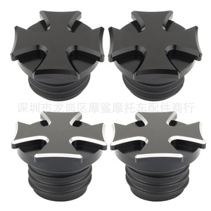 Tapa de Combustible para Motocicleta Moshark, Forma de Cruz, 7x7x6mm, para Modificación de Harley, Cubierta Decorativa - Product Image 1