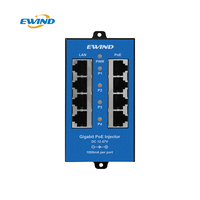 Injecteur PoE passif Gigabit 4 ports OEM ODM, alimentation intermédiaire PoE non standard pour caméras IP, points d'accès sans fil et appareils réseau