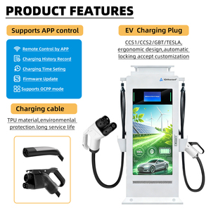 <span class=keywords><strong>Borne</strong></span> <span class=keywords><strong>de</strong></span> <span class=keywords><strong>Recharge</strong></span> Rapide DC Murale 120/160 kW pour Véhicules Électriques, Station <span class=keywords><strong>de</strong></span> <span class=keywords><strong>Recharge</strong></span> Commerciale Double Pistolet CCS2 GBT, Chargeur Public Intelligent OCPP 1.6J - Product Image 3