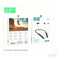 Headphone nirkabel elektronik Earphone olahraga Neckband Headset Handsfree earbud dengan Mic Neckband
