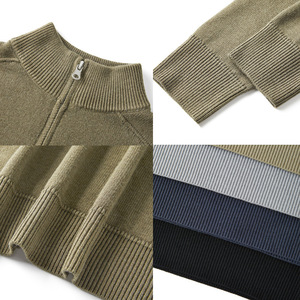 Mùa Thu Mùa Đông Người Đàn Ông Của Len Áo Len Phong Cách Mới Dài Tay Áo Cho Polo Áo Sơ Mi Dọc Cổ Áo Lỏng Màu Rắn Kinh Doanh Giản Dị Phía Trước - Product Image 2