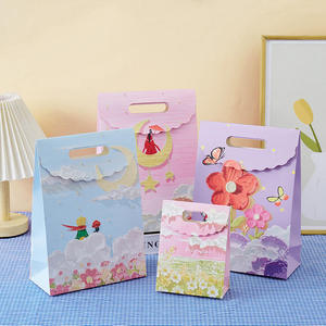 Sacs en papier personnalisés avec logo imprimé, portables, haut <span class=keywords><strong>de</strong></span> gamme, <span class=keywords><strong>auto</strong></span>-adhésifs, pour cadeaux <span class=keywords><strong>de</strong></span> fête d'anniversaire ou <span class=keywords><strong>de</strong></span> mariage, petits sacs à bonbons avec poignée découpée - Product Image 6