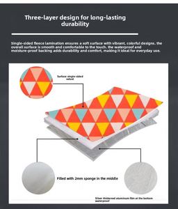 เสื่อปิกนิกผ้าฟลีซกันความชื้นแบบสองสายสะพายข้างเดียว ปรับแต่งได้ - Product Image 3
