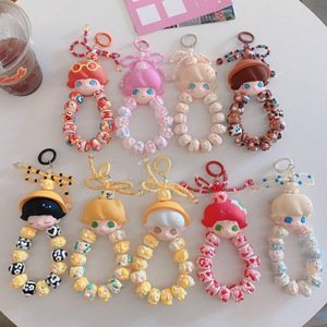 POP MART Oficial Crybaby Crying Again Tears Labubu the Monsters Have a Seat & Exciting Mobile Phone & Accessories Correa para Teléfono Móvil - Product Image 1