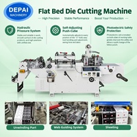 Machine de découpe à plat haute vitesse pour la découpe d'étiquettes autocollantes
