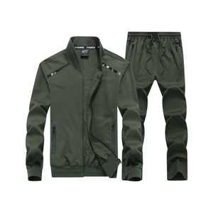 Trajes de <span class=keywords><strong>jogging</strong></span> de algodón Conjunto de chándales de 2 piezas Cortavientos en blanco Cintura elástica Chándal de hombre al aire libre de gran tamaño Precio de fábrica - Product Image 4