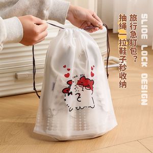 Cute Travel <b>Storage</b> <b>Bag</b> Drawstring Lightweight Rectangle Clothes Organizer For Trip Spring 2025 Yiwu Origin - Product Image 4