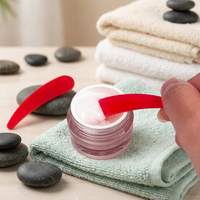 Outils de soin du visage, ensemble de bols à mélanger pour masque facial en plastique DIY avec cuillère et spatule acrylique EN STOCK