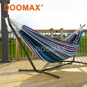 Hamaca <span class=keywords><strong>de</strong></span> lona colorida con soporte, marco <span class=keywords><strong>de</strong></span> Metal, gran oferta - Product Image 6