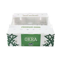 Boîte d'emballage en plastique recyclable et durable Headyphoon pour l'emballage de l'okra