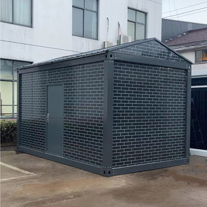 Casa pequeña prefabricada modular de China con baño, casa contenedor barata de 20 pies, campo de trabajo - Product Image 1