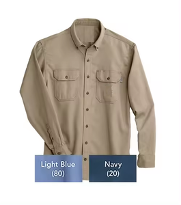 LONG Sleeve Flame Resistant Clothing Frc <strong>KHAKI</strong> Shirt Customized Color Fire Resistance <strong>Boiler</strong> <strong>Suit</strong> Shirt - Product Image 1