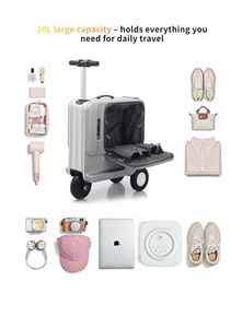 <span class=keywords><strong>Valise</strong></span> Scooter Électrique Parent-Enfant FUTURE JOY Certifiée CE avec Port USB – Bagage <span class=keywords><strong>Cabine</strong></span> Intelligent à Marque Privée - Product Image 3