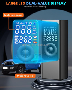 Pompe à air pour voiture 6000mAh, compresseur d'air portable 150PSI, gonfleur <span class=keywords><strong>de</strong></span> pneus sans fil, pompe à air électrique 12V, pompe à gonflage rapide - Product Image 6