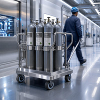 Gas Argon Kaimei 99,999% Kemurnian Tinggi untuk Fabrikasi Logam dan Pemotongan Laser Serat, Gas Pembersih dalam Tabung Baja 40L