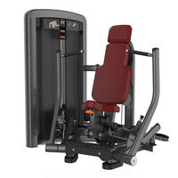 Machine à exercices pectoraux Butterfly assis en acier robuste avec siège en cuir et tubes renforcés pour l'entraînement des bras et du tronc