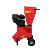 Nueva Trituradora de Leña de Gasolina de 15 HP de Alta Resistencia con Arranque Eléctrico, 4 Pulgadas (100 mm), 420 cc, con 1 Año de Garantía