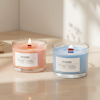 Bougies parfumées de luxe à la cire de soja aromathérapie Marque privée Décoration de la maison Odeur forte personnalisée