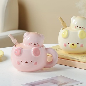 Mug en céramique créatif MSH avec ours 3D, cadeau d'affaires, mug à café en céramique - Product Image 4