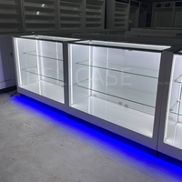 Vitrine de présentation en verre sur mesure pour accessoires de fumée, mobilier de présentation pour magasin de tabac, comptoir de présentation pour magasin de fumée