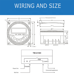 TM619 jardín <span class=keywords><strong>riego</strong></span> temporizador 10A 16A 30A 3V <span class=keywords><strong>de</strong></span> la batería <span class=keywords><strong>220V</strong></span> potencia <span class=keywords><strong>de</strong></span> salida temporizador <span class=keywords><strong>de</strong></span> intervalo Digital temporizador programable - Product Image 6