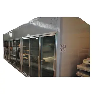 Glass Door Display Cold Storage Room Walk In Cooler with Plastic Shelf Restaurant Cold Room Price Walk In Freezers For Sale