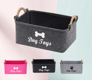 Boîte à jouets pour <span class=keywords><strong>chien</strong></span> pliable avec Logo <span class=keywords><strong>personnalisé</strong></span>, <span class=keywords><strong>panier</strong></span> de rangement, boîte de rangement rectangulaire, organisateur pour jouets pour chiens, vêtements - Product Image 3
