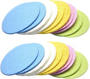 Éponges faciales naturelles en pulpe de bois, éponge réutilisable en cellulose, parfaite pour éliminer les peaux mortes, la saleté et le maquillage - Product Image 4