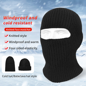 Nuovo Design 2025: Cappello Invernale Lavorato a Maglia, <span class=keywords><strong>Maschera</strong></span> Termica per Ciclismo, Balaclava a Doppio Strato per <span class=keywords><strong>Uomo</strong></span>, Doppio Uso per Sci e Protezione dal Freddo - Product Image 3