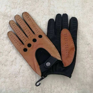 Gants de conduite en cuir pour hommes, gants de <span class=keywords><strong>moto</strong></span> classiques, élégants et durables, gants de conduite en cuir classiques - Product Image 4