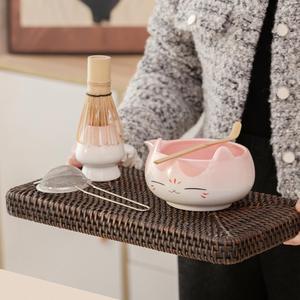 Handmade Eco-Friendly Ceramic Matcha Whisk Holder Traditional Chasen Lovely Animal Design Bolw and Stand for Coffee & <b>Tea</b> <b>Sets</b> - Product Image 3