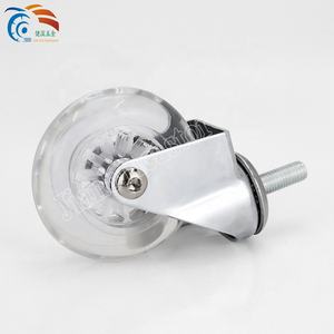 <span class=keywords><strong>3</strong></span>-дюймовое прозрачное поворотное колесо из стали и полипропилена для офисного кресла с подшипником, грузоподъемностью 50 кг и поворотным тормозом - Product Image 5