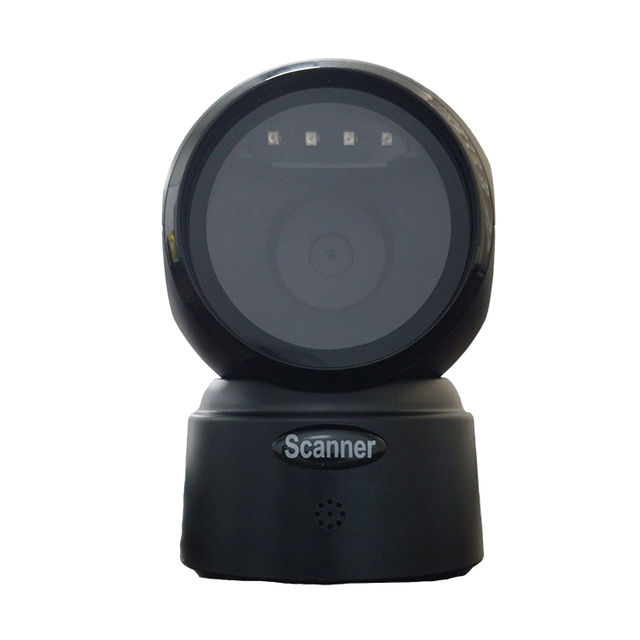 2D QR Hands Free Omnidirectional Desktop Barcode Scanner USB Wired 2.4G Wireless on Counter Reader for Supermarket Retail Store
