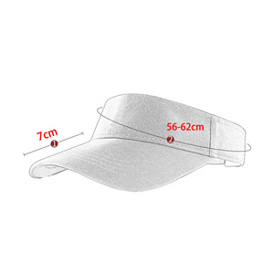Casquettes à visière <span class=keywords><strong>de</strong></span> sport en gros, visières ajustables en coton uni pour le cyclisme, le tennis et le golf en extérieur - Product Image 4