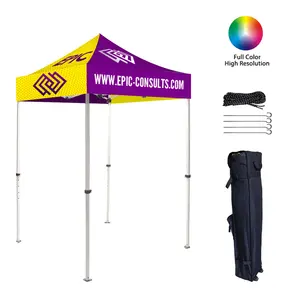 Fast Installation 5x5ft 3x3 3x 9 12x12 10x10 Custom Print Advertising Canopy Tent with Awning