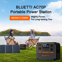 Générateurs solaires d'urgence BLUETTI 1000W Lifepo4 pour usage domestique, station d'alimentation portable rechargeable pour le camping en plein air