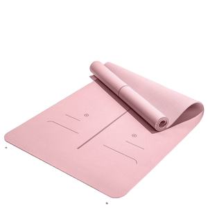 Échantillon gratuit Ensemble de tapis de <span class=keywords><strong>yoga</strong></span> épais respectueux de l'environnement en TPE imprimé personnalisé Tapis de <span class=keywords><strong>yoga</strong></span> de voyage antidérapants de 7mm avec logo - Product Image 1