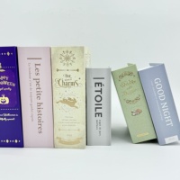 Cajas de Regalo de Papel con Tapa Magnética en Forma de Libro Mágico de Lujo, Color Blanco y Rosa, para Regalos, con Bajo MOQ en Existencia, Nuevo Diseño