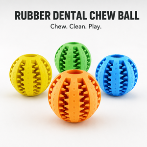 Jouet à mâcher pour chiot, luxe, dessin animé, balle dentaire en caoutchouc multi-textures, nettoyage des <span class=keywords><strong>dents</strong></span>, distributeur interactif de friandises pour chien, usage quotidien - Product Image 2